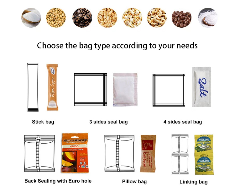 500g Liquid Packing Machine 160mm 300g Popcorn Bagging