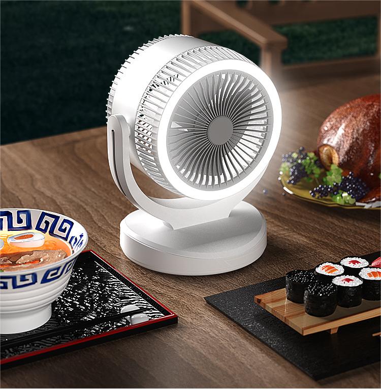 Household Desktop Air Circulation Fan with Portable USB Charging and Table Design 5V