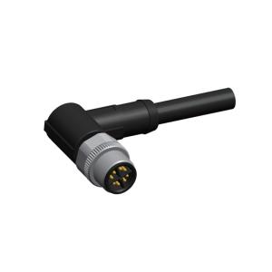China 3 4 5 6 8 12 17pin M12 Right Angle Waterproof Connector Male Female 90 Degree Connector wholesale