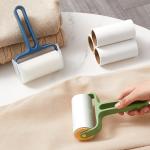 Tearable Roll Paper Sticky Roller Brush Pet Hair Remover Clothes Carpet Cleaning