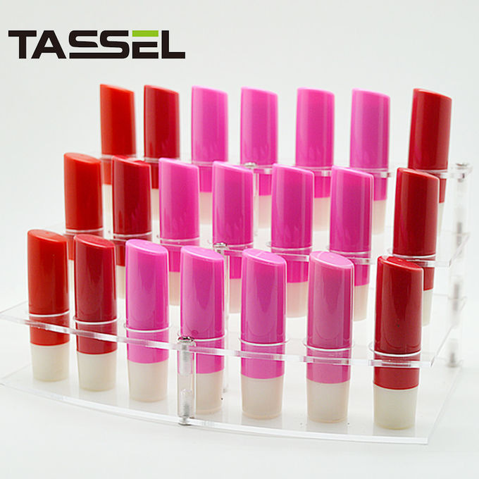 4.8g Plastic Lip Balm Tubes Screw Nut Structure Optional Color For Lipdtick