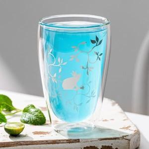 China 12 Ounce Double Wall Drinking Glass 340ml Borosilicate Glass Insulated Tumbler wholesale