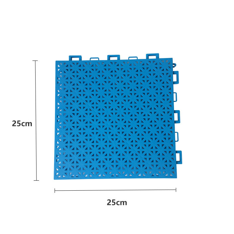 Elastic Interlocking Rubber Flooring Tile For Sport Court Outdoor