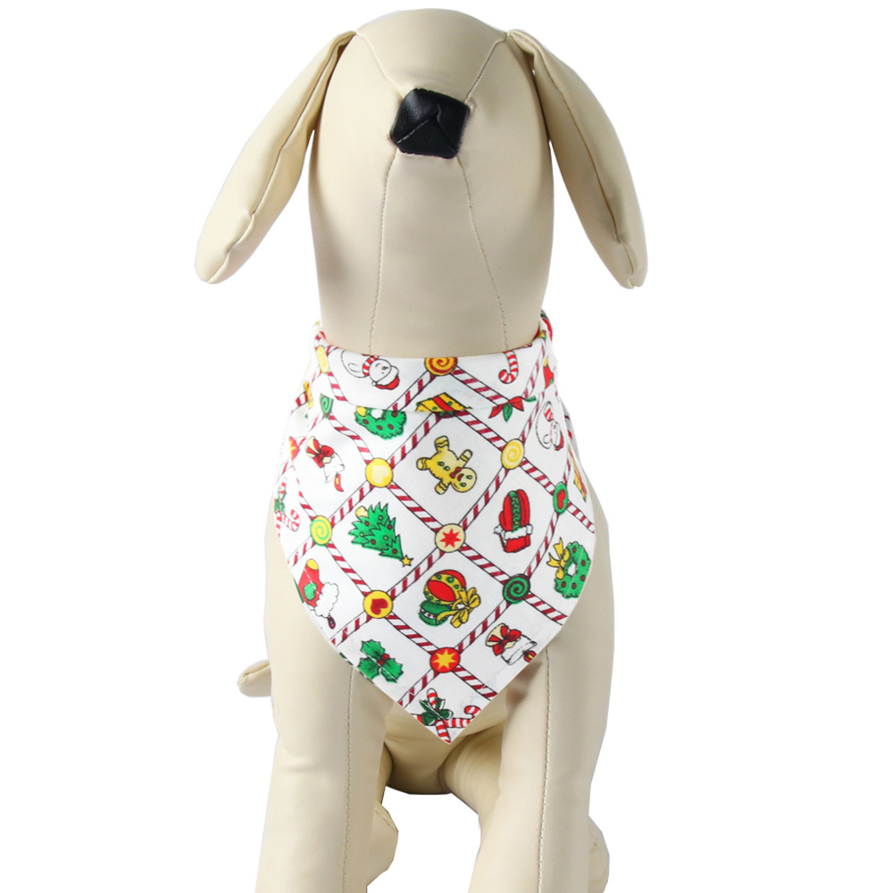 Classic Style Personalized Pet Bandana Solid Pattern Cute Dog Bandanas