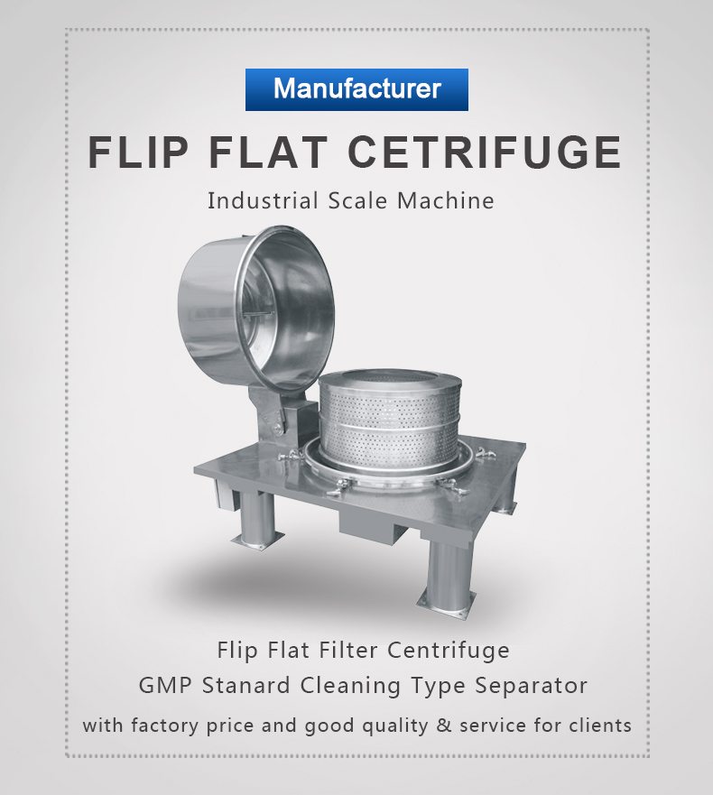 Platform base flat industrial centrifuge honey wax separator centrifugal machine for gypsum and oxalic acid separation