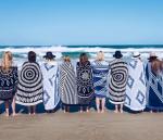 Camping Rug, Beach Blanket Silky Soft 85"x72" Boho Sand Proof Beach Blanket Sand
