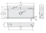 Bathroom Vessel Stainless Steel Hand Wash Basin Zero Radius Corners With 2 Holes