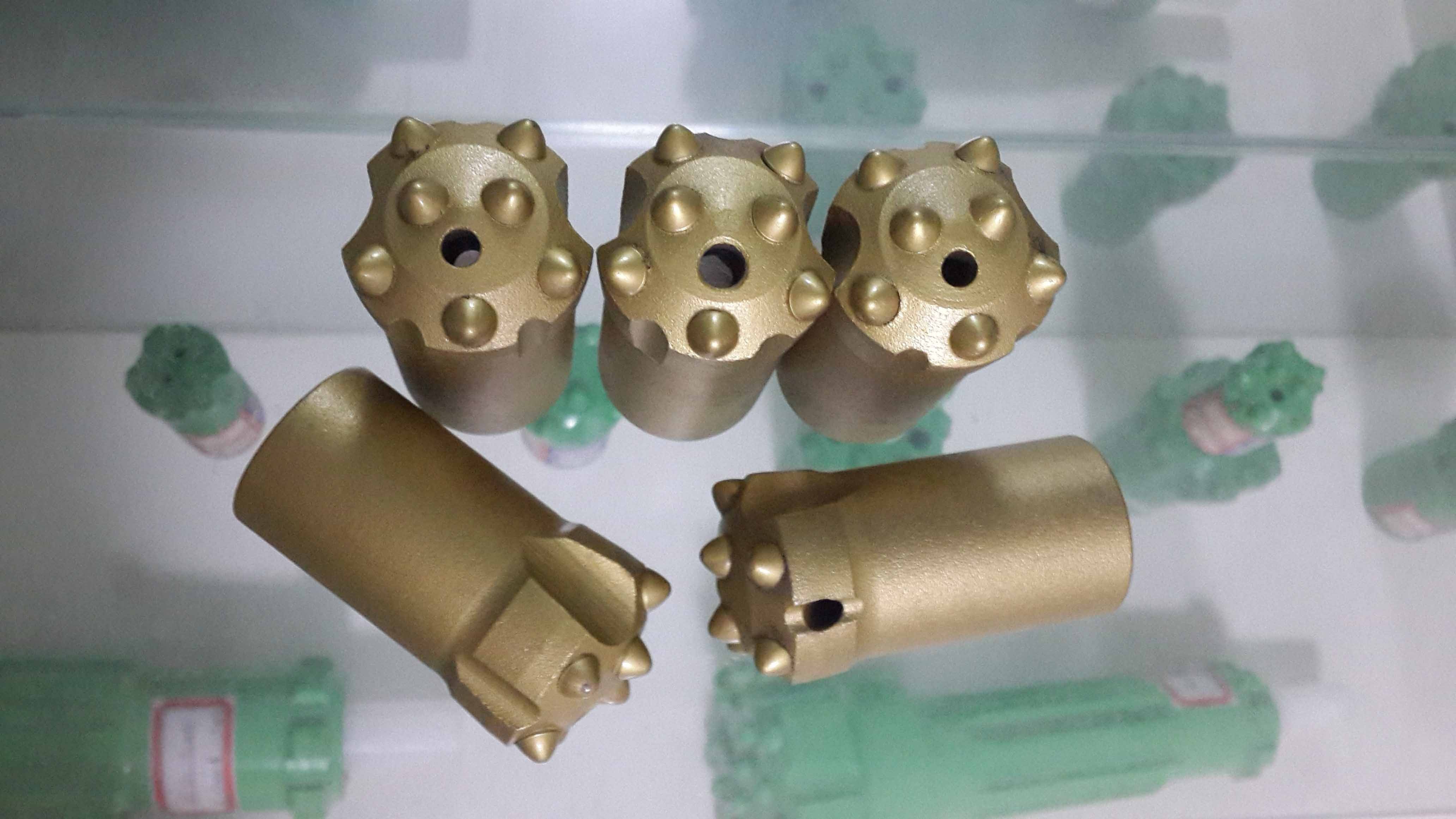 Long Skirt Taper Button Bit 12 Degree 34mm 38mm Used In Drifting And Tunneling