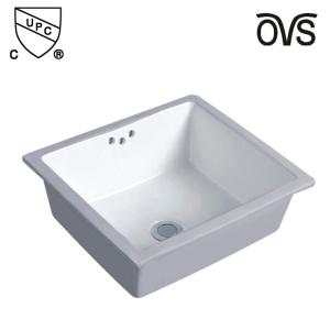 China Solid Surface Ceramic Under Counter Wash Basin For Kitchen wholesale