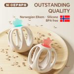 NICEPAPA EXPLORES 100% Food Grade Silicone Baby Teether Sensing Soothing Baby