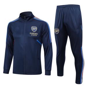 China Twill Football Training Tracksuit Royal Blue Polyester Football Training Wear wholesale