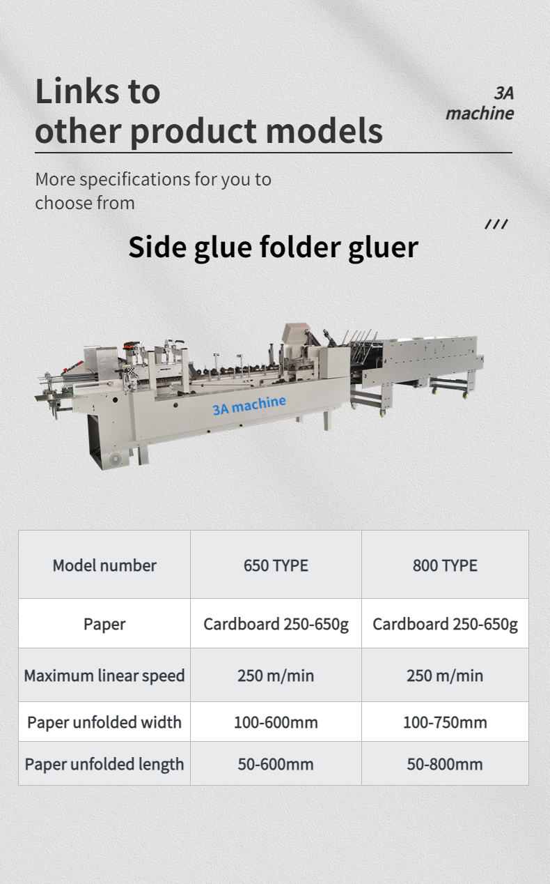 CQT 900YG-2 Pre-folded Bottom Lock Double Pieces Auto Corrugated Board Folder Gluer Flexo Folder Gluer Machine