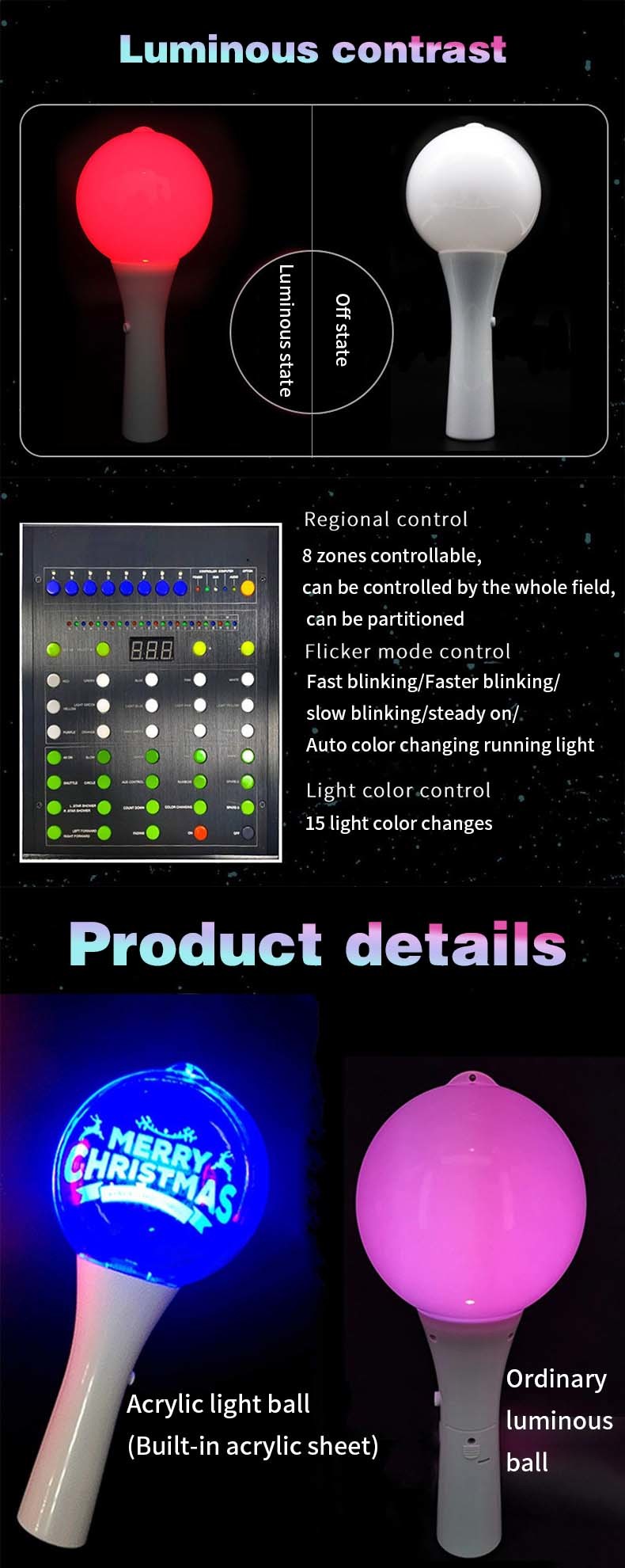 HE-B560 Acrylic Glow Light Stick For Korea K-pop Concert Red Velvet Single TWICE OFFICIAL