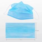 Breathable 3 Ply Disposable Face Mask Non Woven Fabric For Clinic / Hospital
