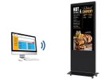 65 Inch Digital Signage Menu Boards Square Self Service Kiosk For Restaurants