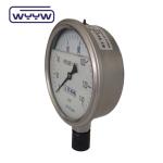 100mm 4" Liquid Oil Filled Pressure Gauge Manometer 1.6% Accuracy