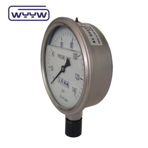 China 100mm 4&quot; Liquid Oil Filled Pressure Gauge Manometer 1.6% Accuracy wholesale