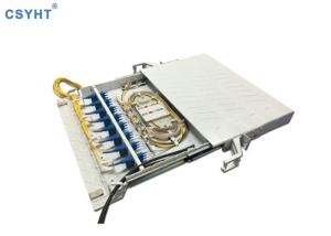 China 96FO 19 Inch Fiber Optic Patch Panel ABS Plastic Slidable wholesale
