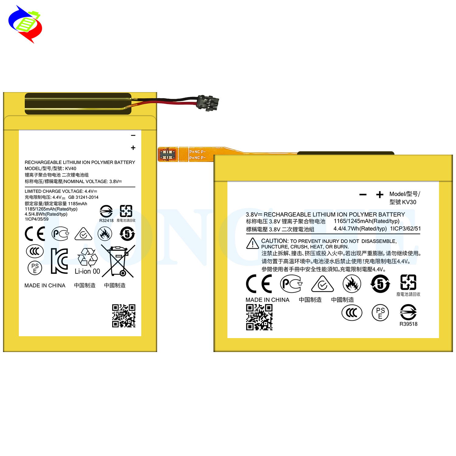 Original and Guaranteed Compatibility KV30 KV40 Battery for Motorola Razr 2019 XT2000-1