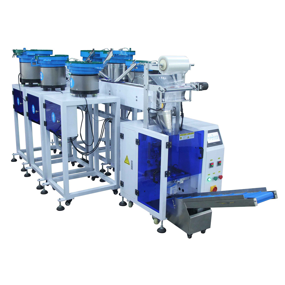 6 Drums Hardware Parts Packaging Machine Packing Fastener Filling Packaging Machine