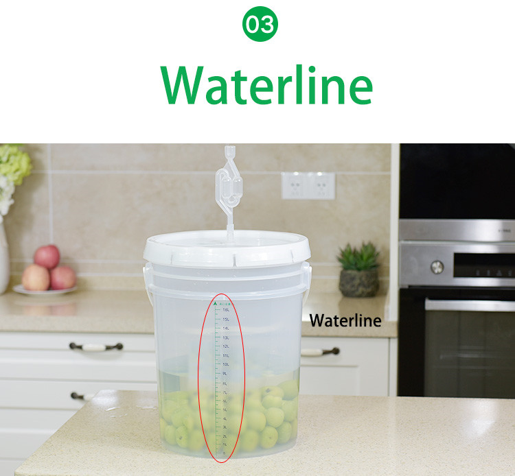 Eco-Friendly 5L Capacity Brewery Equipment Wine Barrels Plastic Enzyme Bucket Beer Keg With Tap
