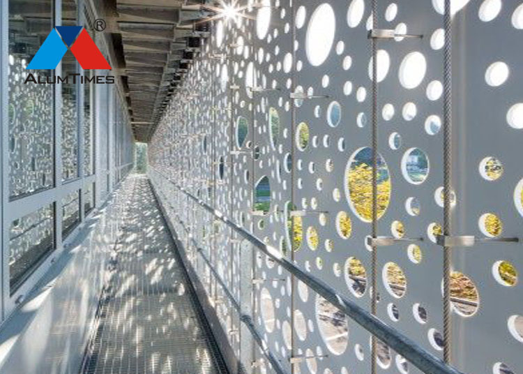 Contemporary Aluminium Decorative Screens For Office Building Wall Cladding