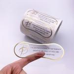 ISO8317 Waterproof Bottle Label , Wear Resistant Clear BOPP Labels