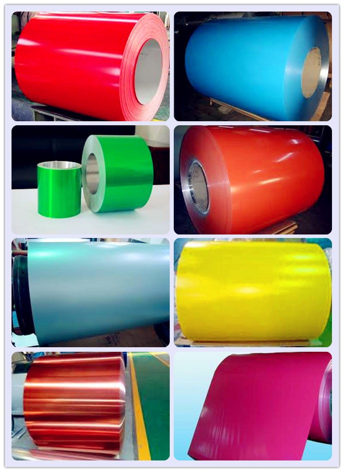 Color Coated Embossing On Aluminium Sheet Yield Strength For Roofing Decoration