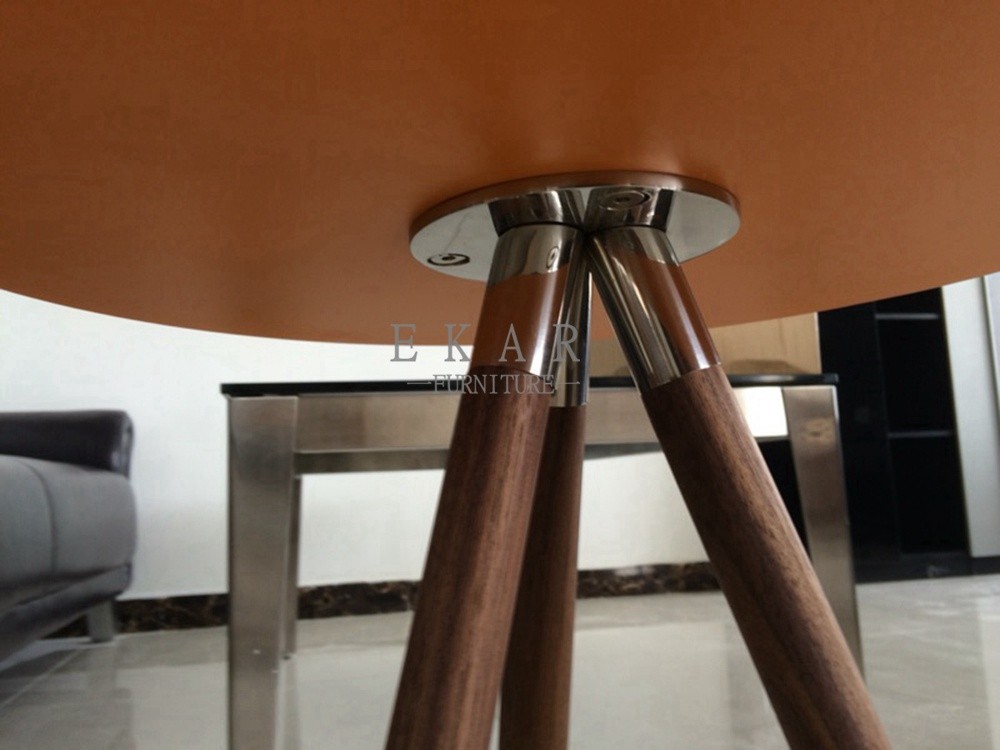 Modern Design Colorful Round Wooden Legs Side Table Set
