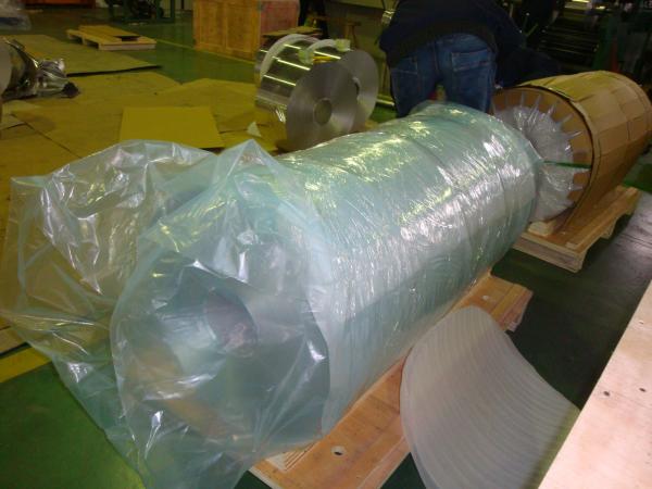 Customized Aluminum Heat Transfer Fin Foil 76mm / 150mm / 200mm Aluminium Foil