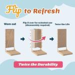 2-Pack Cat Scratching Board, 25.6'' Tall Cardboard L Shape Vertical Cat