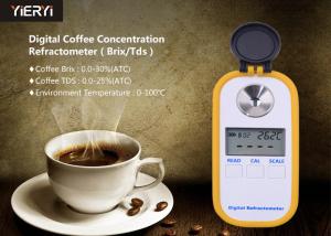 China 0-30% Brix Pocket Digital Refractometer TDS 10-100 Degrees Ambient Temperature wholesale