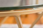 Electroplate Gold Plating Stainless Steel Frame Modern Coffee Table