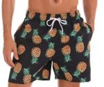 3D Print Plus Size Beach Shorts Cartoon Printed Mens Surf Trunks Nontoxic
