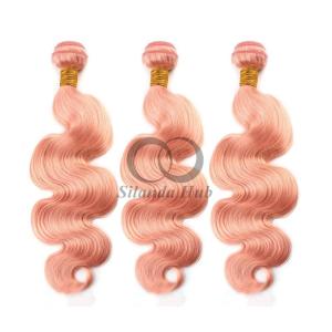 China Pink Body Wave Remy Human Hair Bundles Sew In Weave Bundles Brazilian Bundle Deals wholesale