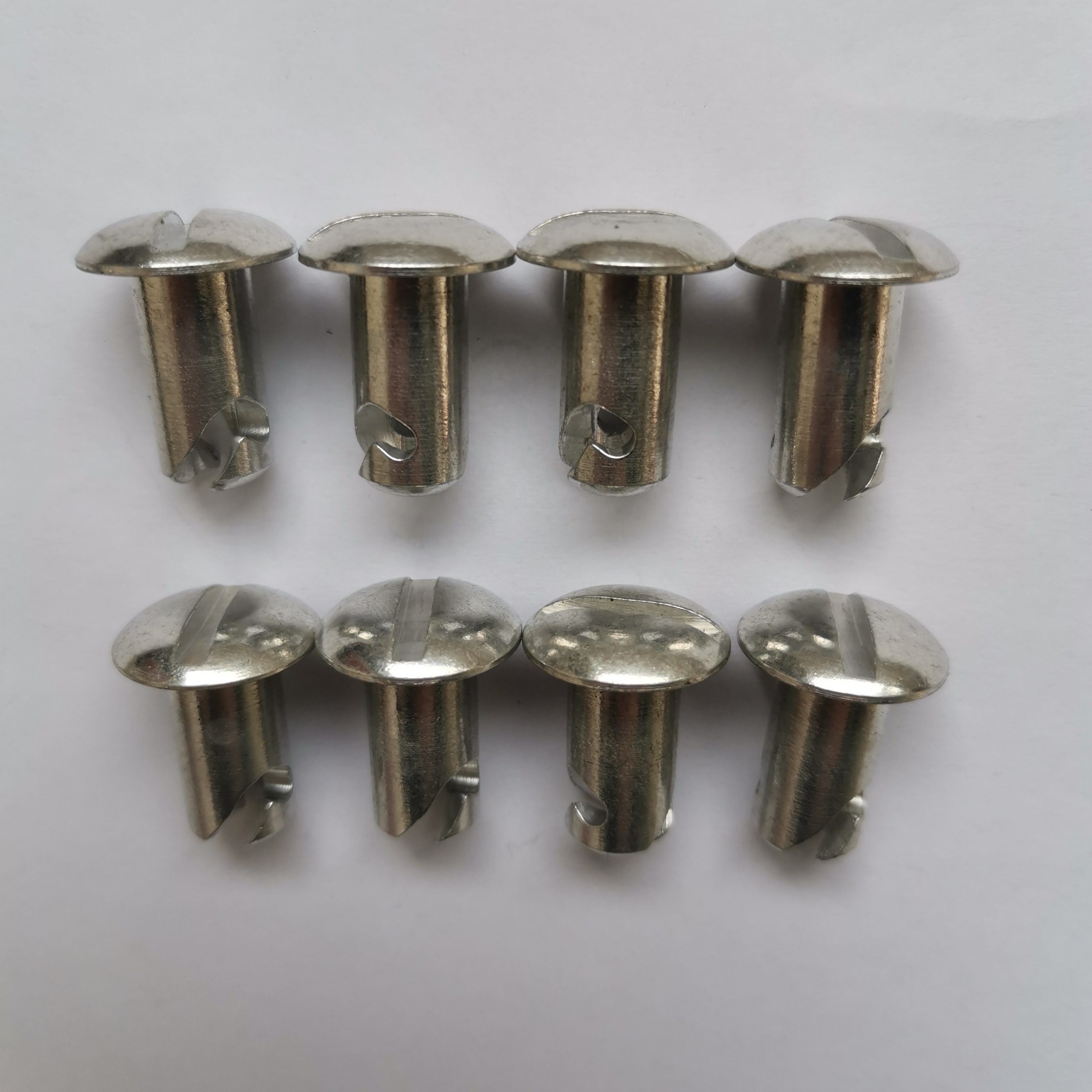 Modified Cars Parts Universal Car Fitment Silver Aluminum Sprint Car Fasteners with .550" Grip and Dzus Button