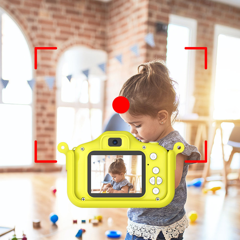 Flip-up Lens Children's Camera ABS Material for 3-12 Years Old Boys Girls Kids Camera