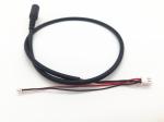 Black PVC Molding Type Power Cable Assembly 28AWG / 22AWG Wine DC Jack 3.5*1.35