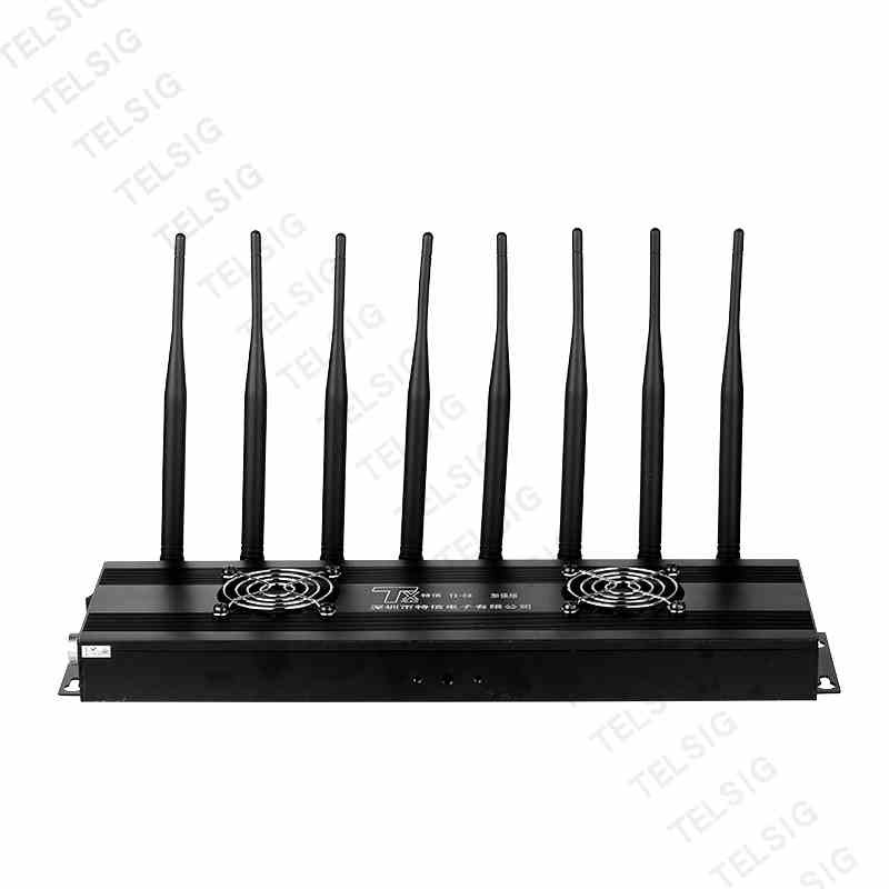 Desktop 8 Band 3g Signal Jammer , Customized Frequency Bluetooth Signal Jammer