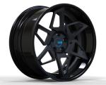 6061 T6 Deep Dish Forged Wheels Round J Matt Black 19 Inch Rims