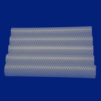 Polyester Braided Silicone Tubing High Temperature For Food Equipment Materials
