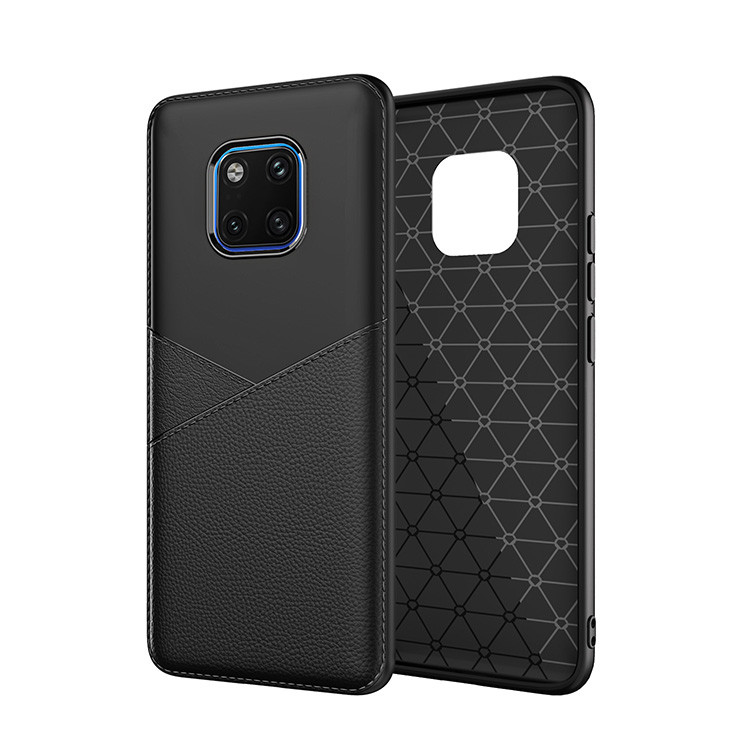 Black Blue Brown Business PU+TPU Protective Case Back Cover for Huawei Y6 prime 2018 /Y6 Prime /honor7A /8E MATE 20 Pro