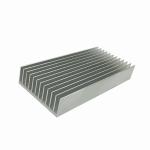 Black Anodized 6063 Aluminum Extruded Heat Sink Profiles High Density