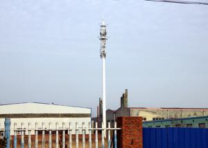 China 30m Telecom Steel Tubular Tower, Sliping Connection Monopole for Signal Transmission wholesale