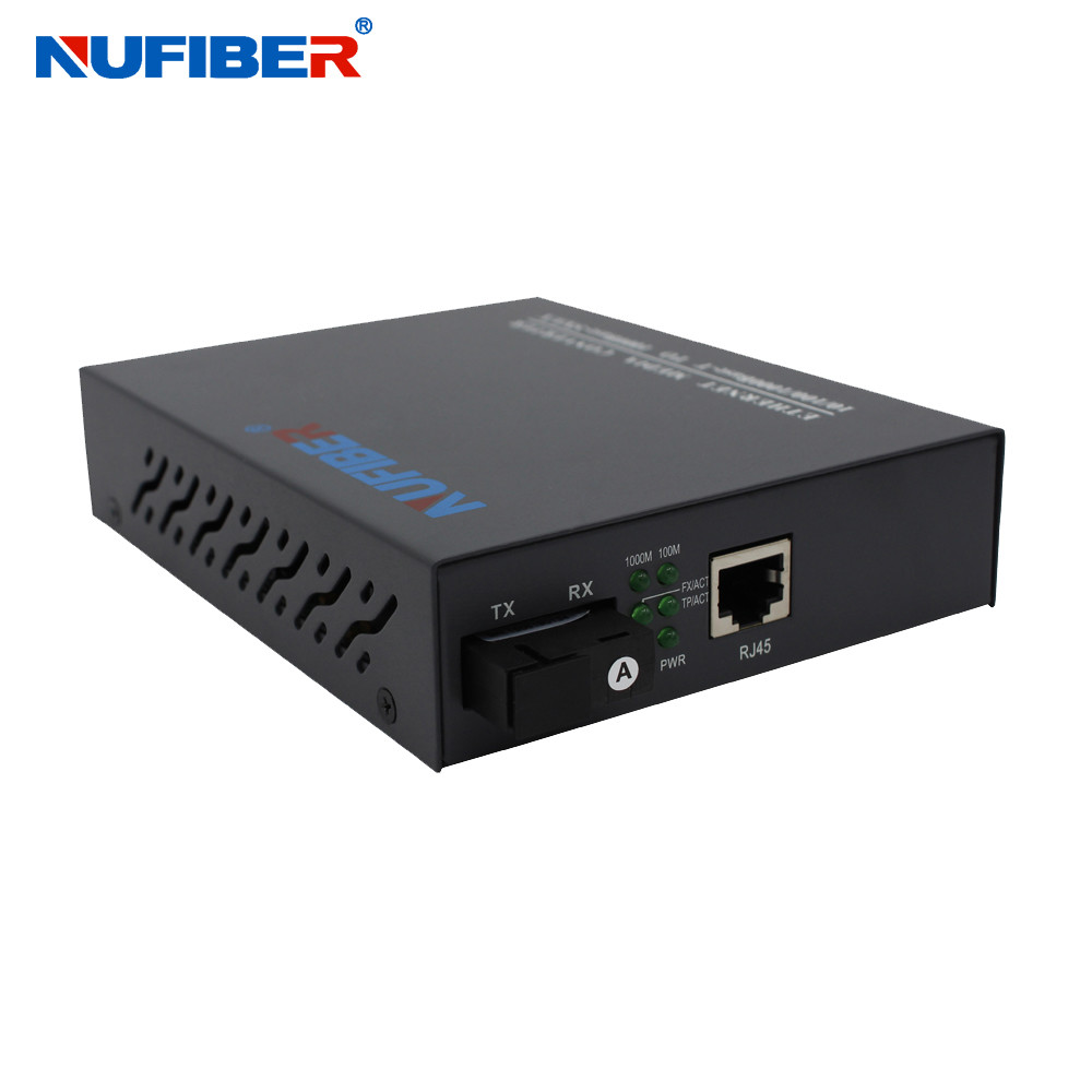 10/100Base Fiber Media Converter Internal Power Supply Dual Fiber SM 1310nm 20km SC
