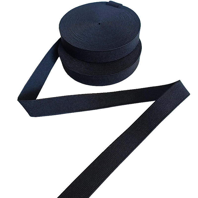 Woven Elastic Band Polyester Black Waistband for Cloth