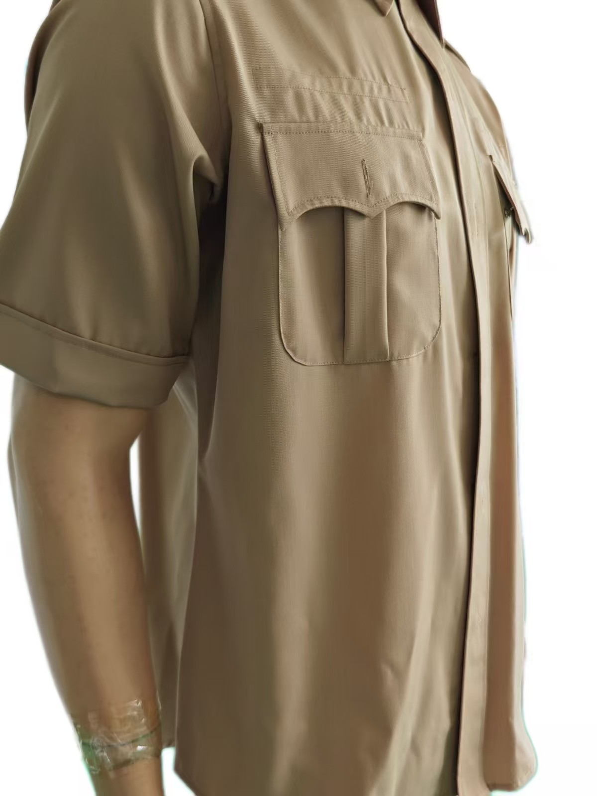 Tactical Khaki Uniform Set Short Sleeve & Straight-Leg 45% Wool for Men