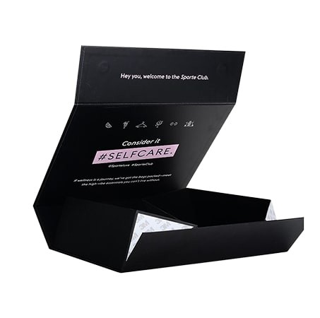 Watch Black Foldable Paper FSC Collapsible Rigid Box Magnetic Closure Gift Box
