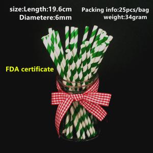 China Food Grade Recyclable Biodegradable Paper Straws Printed Eco Friendly wholesale