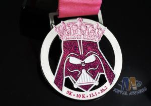 China Unique Decoration Enamel Medals For Sports Events Gliter Color Anti Corrosion wholesale
